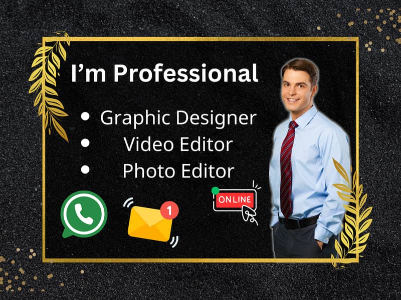 I'm Professional Graphic Designer , Video Editor , Photo Editor 0