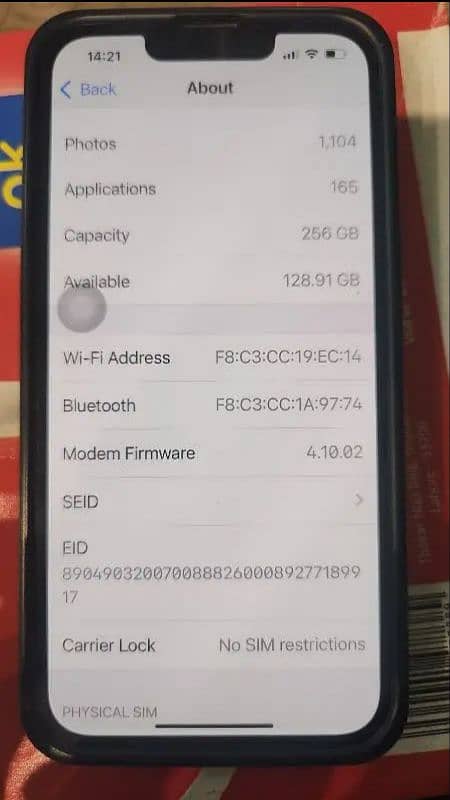 Iphone 13 Pro 256 GB 87% BH Sierra Blue 5