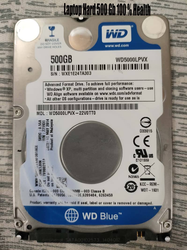 Hard Disk 500 Gb for Computer (PC) 0