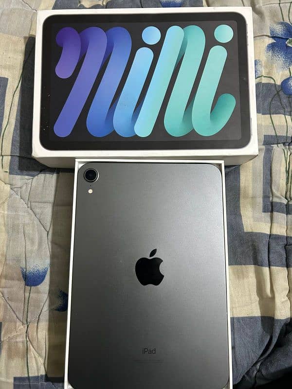 ipad mini 6 64 gb With box And Cable gray colour 2