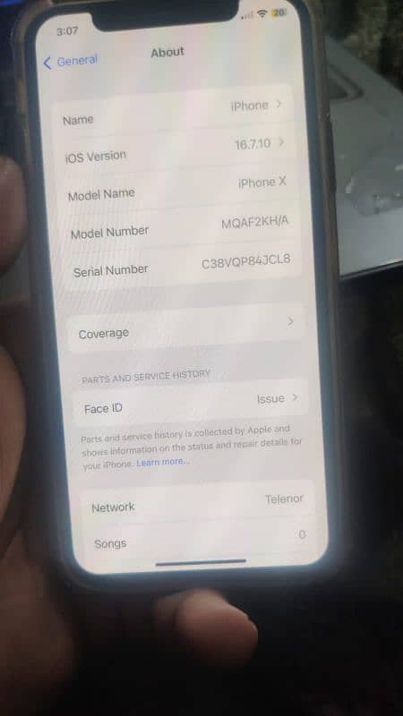 iPhone X 256gb PTA Approved 3