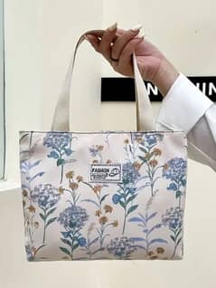 printed hand bag