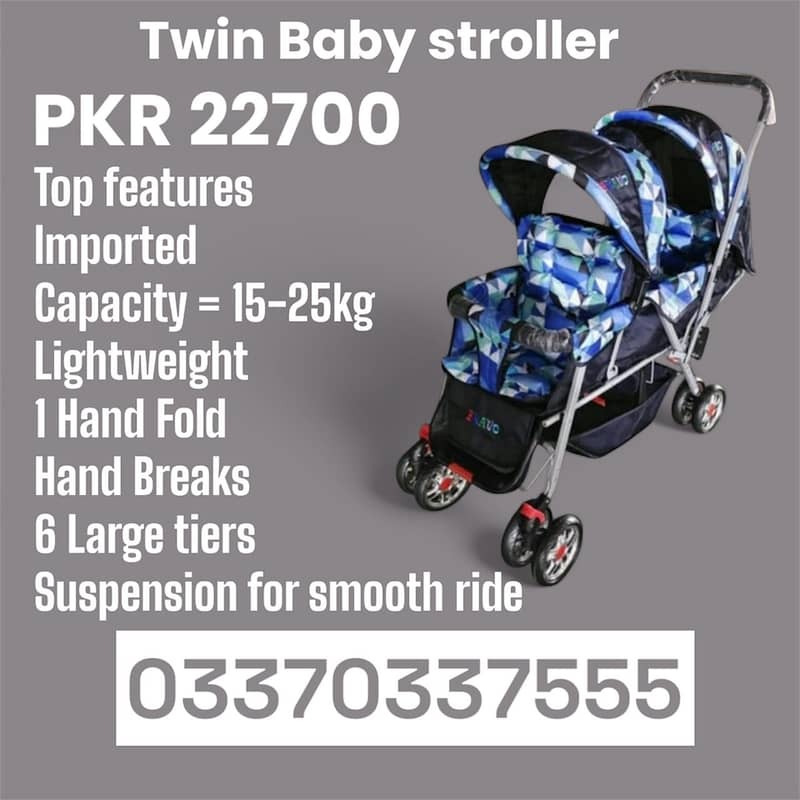 Walker & Pram Twin’s Stroller 12