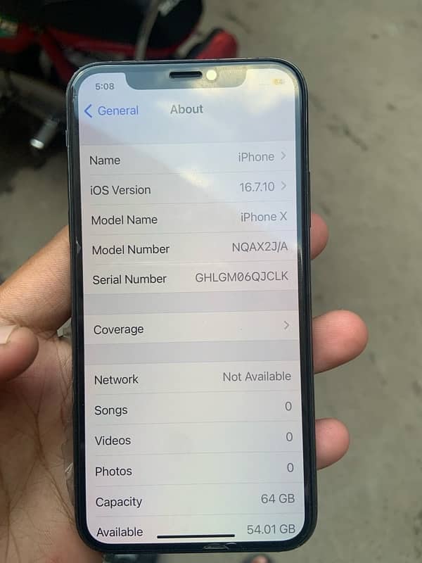 iPhone X 10/10 waterpacked urgent sale 7