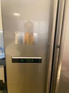 Samsung refrigerator double door fridge and freezer side by side door