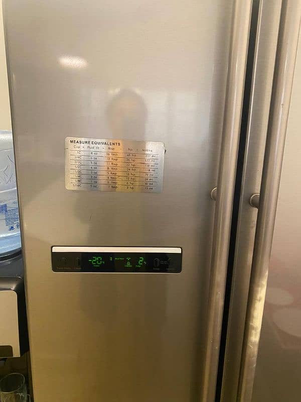 Samsung refrigerator double door fridge and freezer side by side door 0