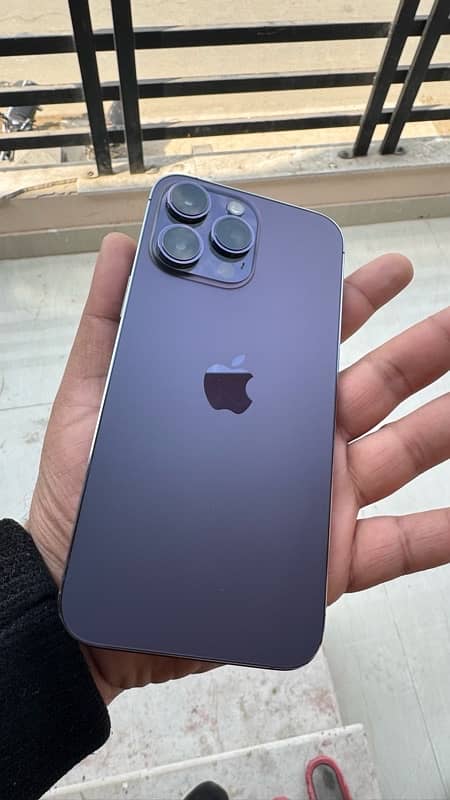 iphone 14 pro max - Deep Purple - 128Gb - 90%- 9.7/10 - Factory unlock 9