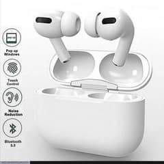 white Wireless Earbuds with advanced noise cancellation .