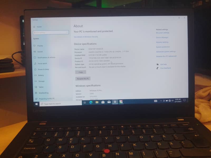 LENOVO THINKPAD T470 || LAPTOP 5