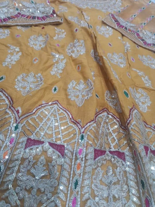 Lown short frok , medium size , Embroidery fancy  work, trouser 1