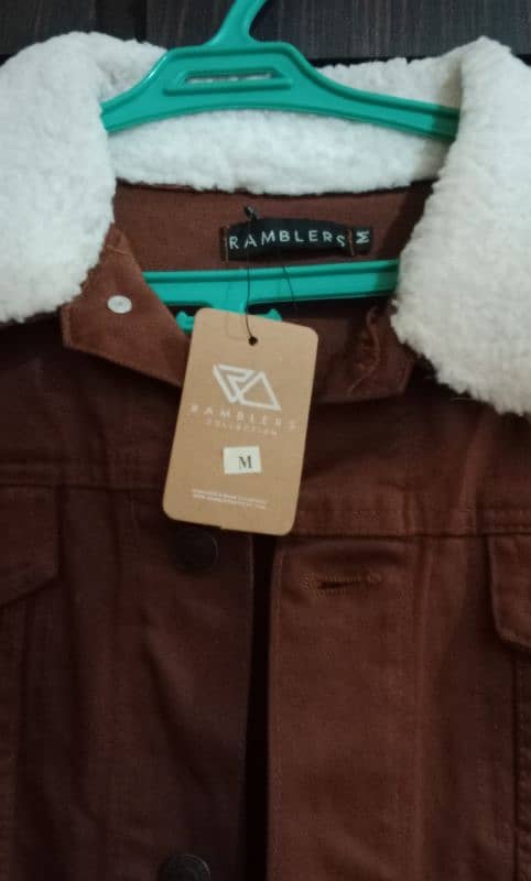 Ramblers denim brown jacket premium quality medium size. 3