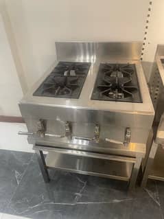 commercial stove for sale .  6 burners . lpg gas .