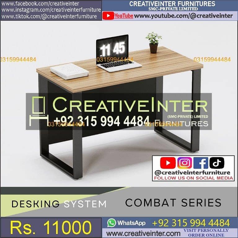 Office table desk sofa bed set chair workstation study computer dinin 18