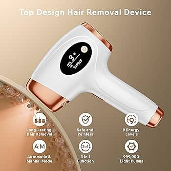 IPL Laser Hair Removal Permanent at Home, Ice Painless for Full Body 2