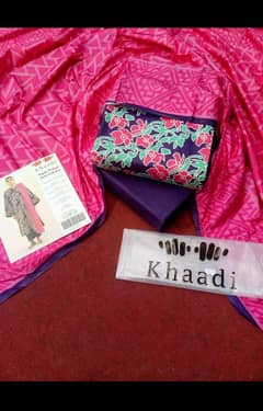 khaadi Digital Printed Three piece unstiched suits.