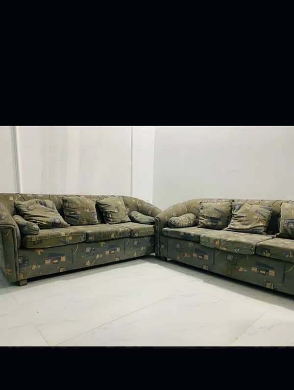 2 sofa 2set ‘3 seater 1