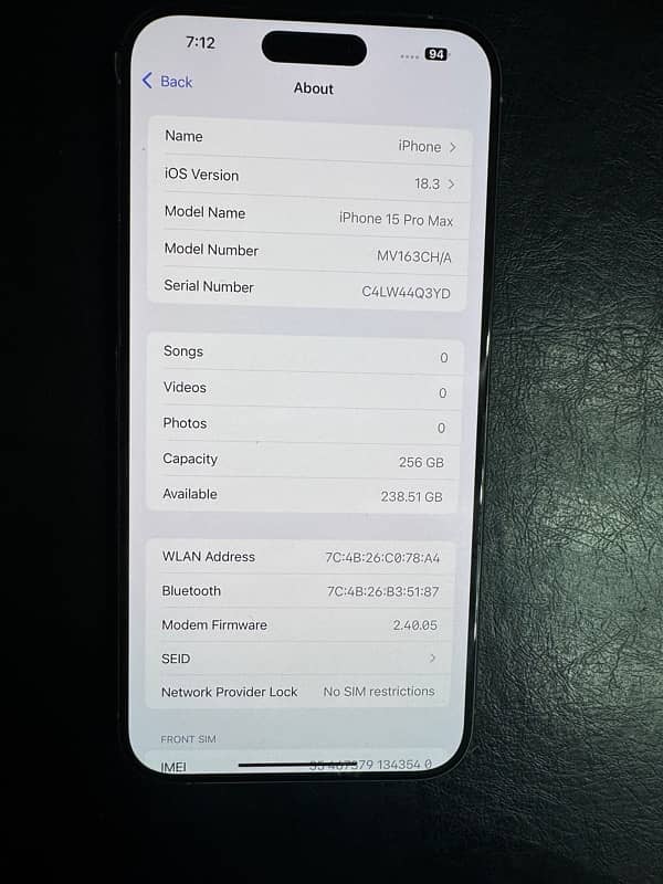 iPhone 15 Pro Max 256GB 1