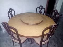 Dinning table with 5 chairs