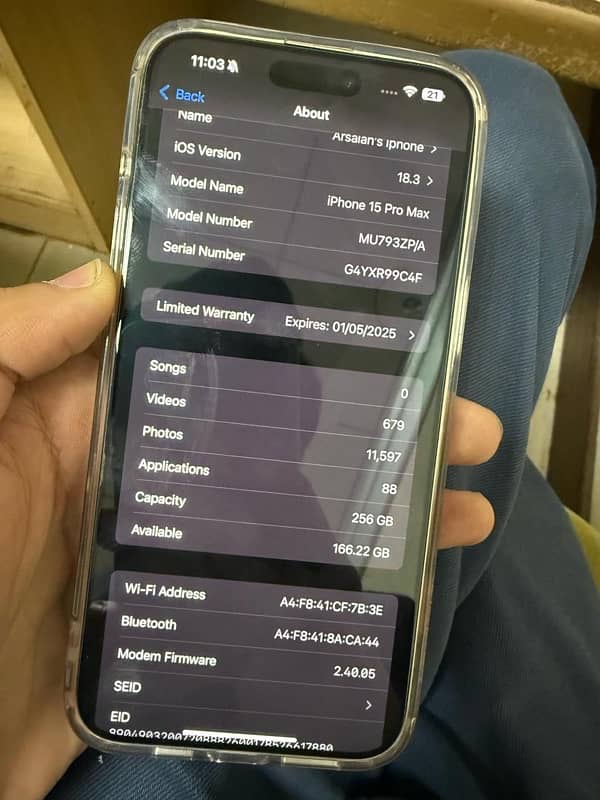 Iphone 15 pro max 256 gb Non pta New condition 1