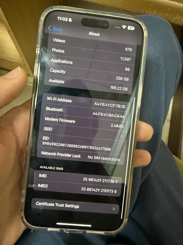 Iphone 15 pro max 256 gb Non pta New condition 3