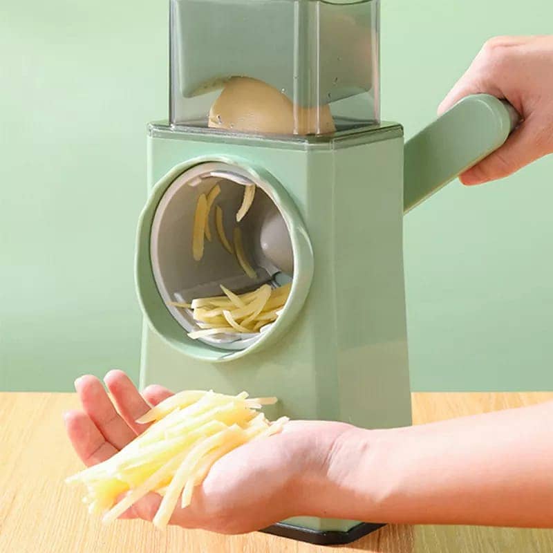 Vegetable Slicer Cutter Chopper 3 in 1 Round Multifunctional Kitchen 3