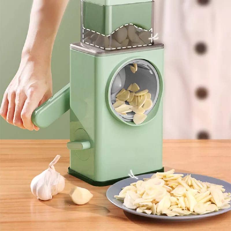 Vegetable Slicer Cutter Chopper 3 in 1 Round Multifunctional Kitchen 4