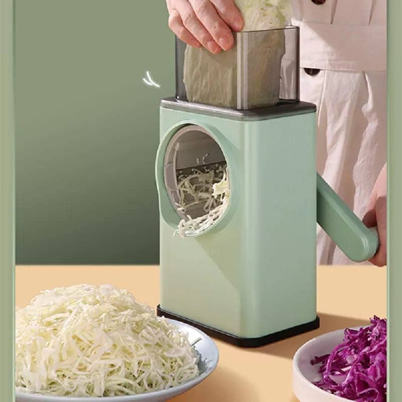 Vegetable Slicer Cutter Chopper 3 in 1 Round Multifunctional Kitchen 11