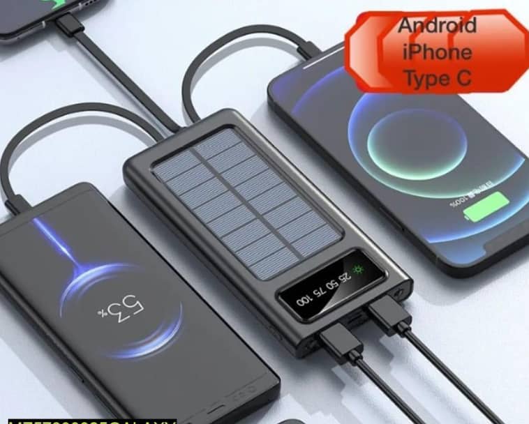 Solar Power 10,000mAH Power Bank 3