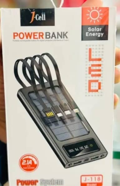 Solar Power 10,000mAH Power Bank 4