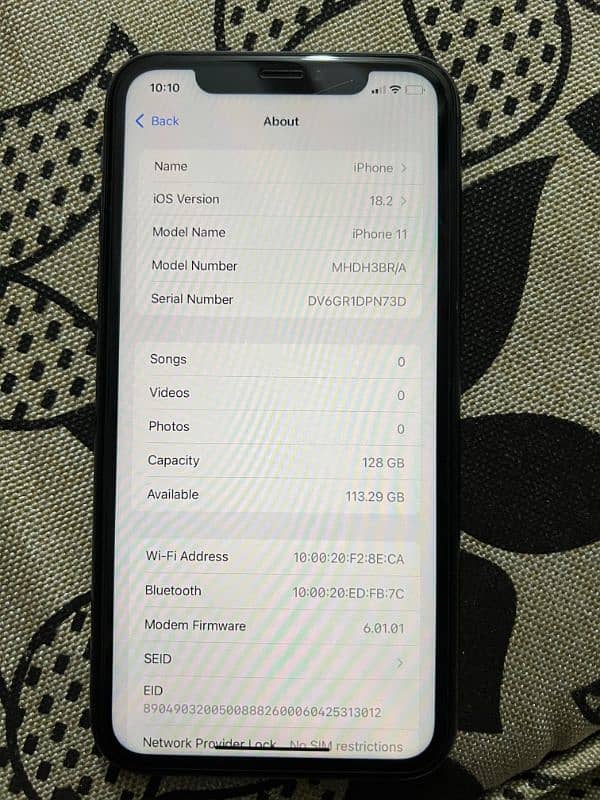 Iphone 11 Pta approved 128 gb 0