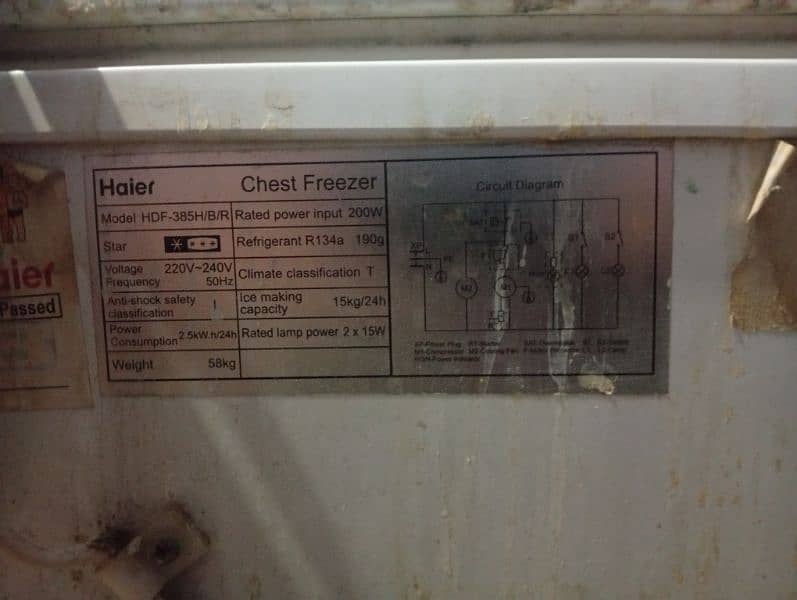 haier freezer 4