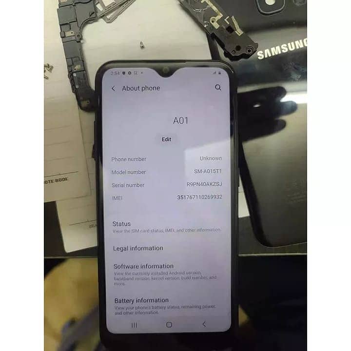 Samsung A01 PTA Approved with Box Good Condition 3