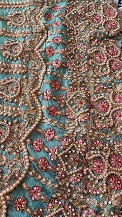 ghrar full embroided chiffon frock silk grara