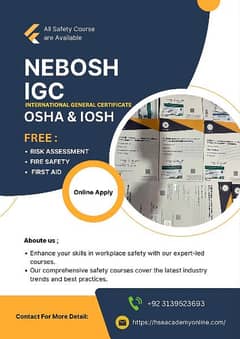 NEBOSH, OSHA, IOSH, ISO