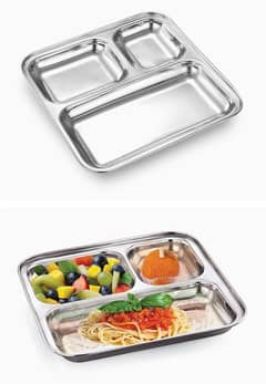 Heavy Duty Stainless Steel compartment tray