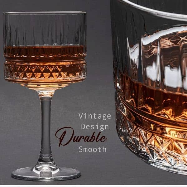 2 PC premium vintage style glasses 2