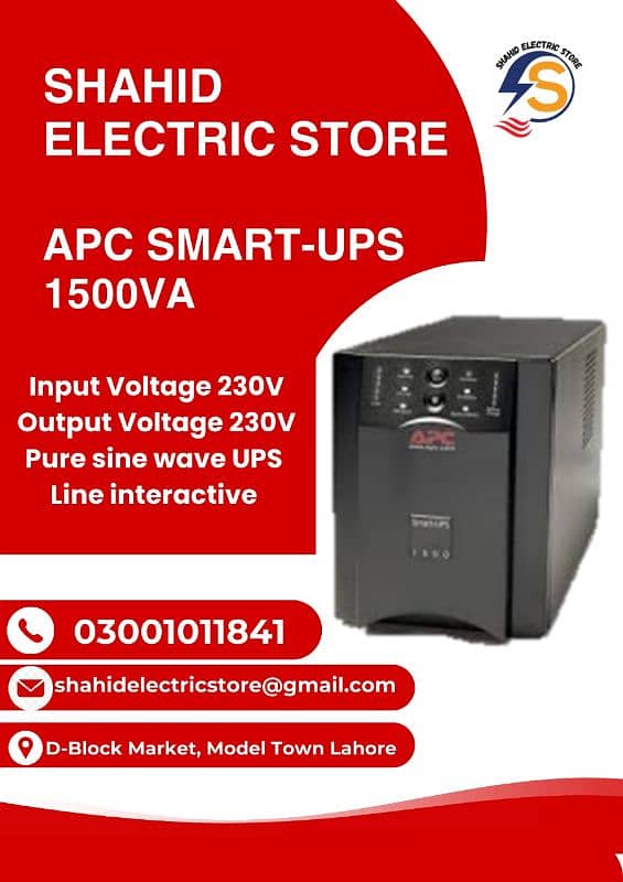 Apc Smart Ups 1500VA 1000WATT to 500kva All models 14