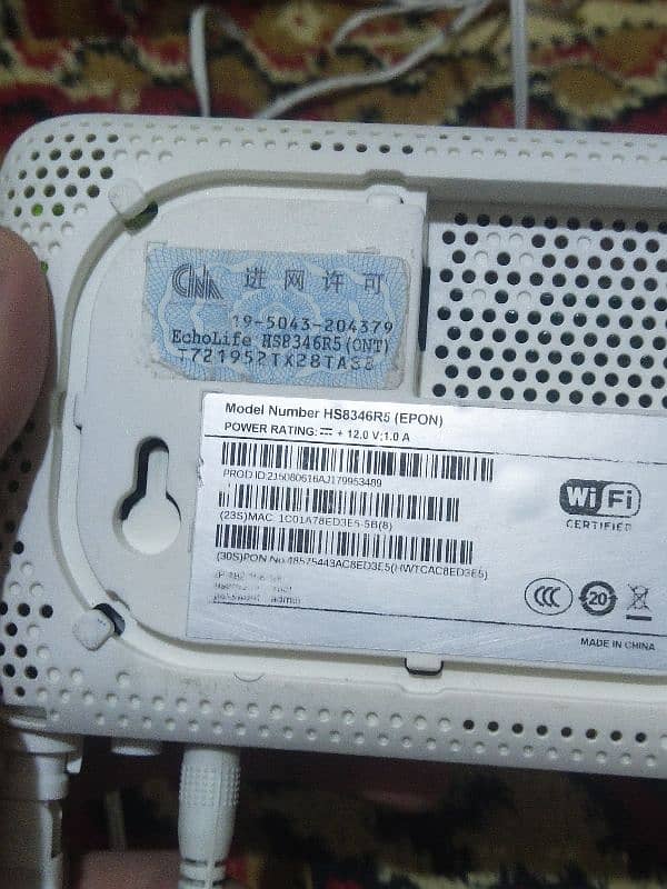 Fiber WiFi Router Device Epon 2