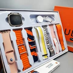 Ultra 7 In 1  & Bluetooth Calling Smart Watch  7 Different Straps