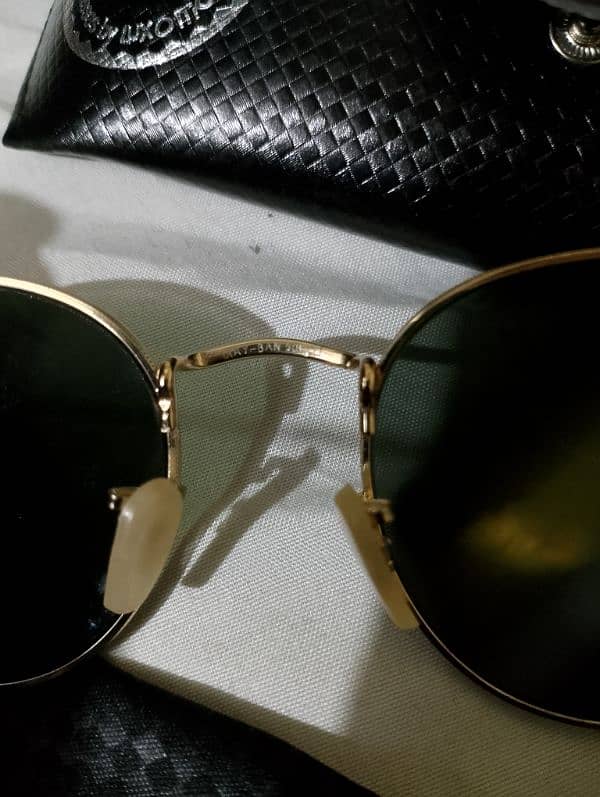 Ray ban 3447 Round metal Arista gold sunglasses 3