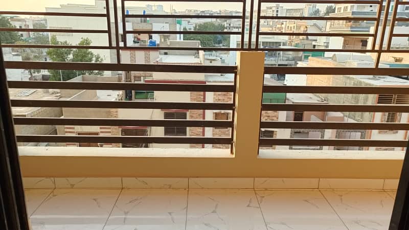 BRAND NEW 3 BED-DD FLAT AVAILABLE FOR RENT IN BOUNDARY WALL PROJECT KINGS PRESIDENCY NEAR MUNAWAR CHOWRANGI GULISTAN-E-JAUHAR 12