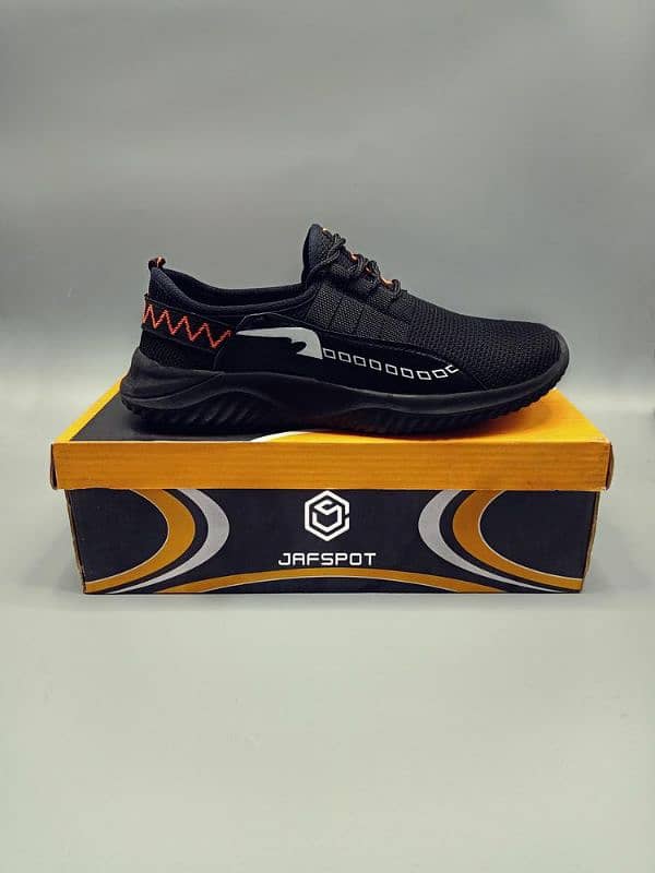 Men's Running Walking Casual Shoes -JF015, Black 1