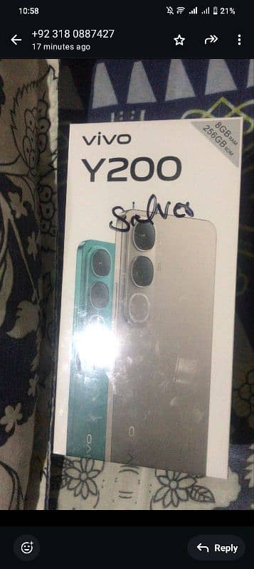 Vivo Y200 box pack new non active 0