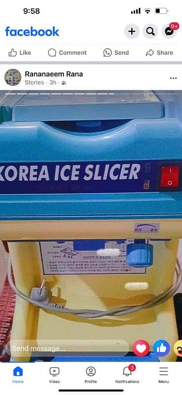 ice crusher slicer and gola machine 0