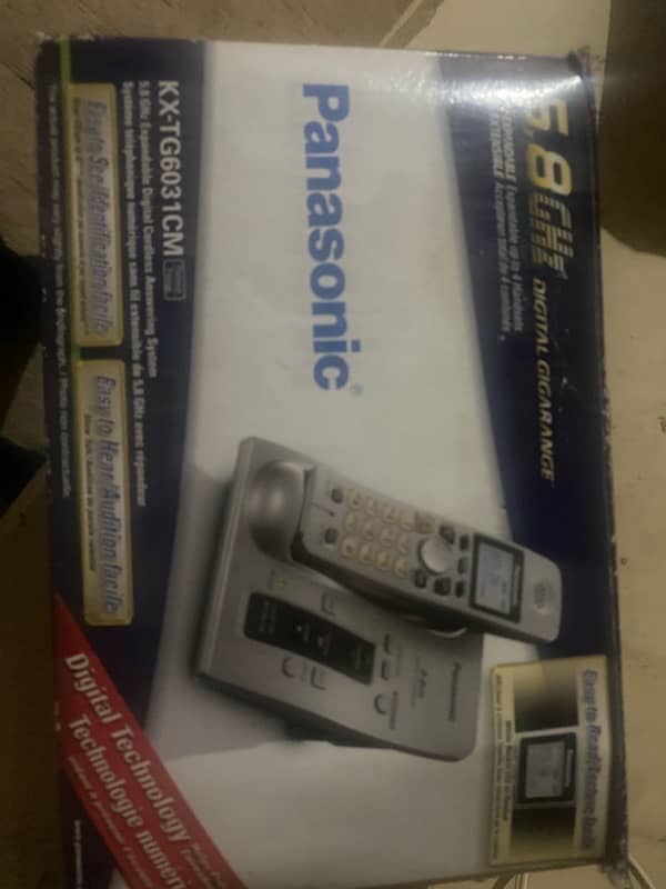 panasonic cordless answering system with box 4