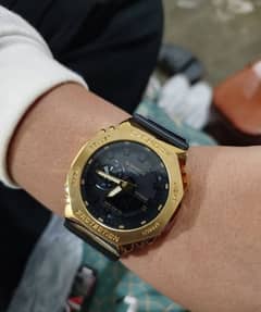 Mens Watch Sports For Fashionable Golden G Shock.