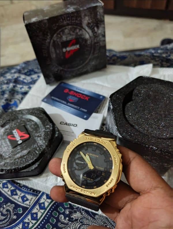 Mens Watch Sports For Fashionable Golden G Shock. 3