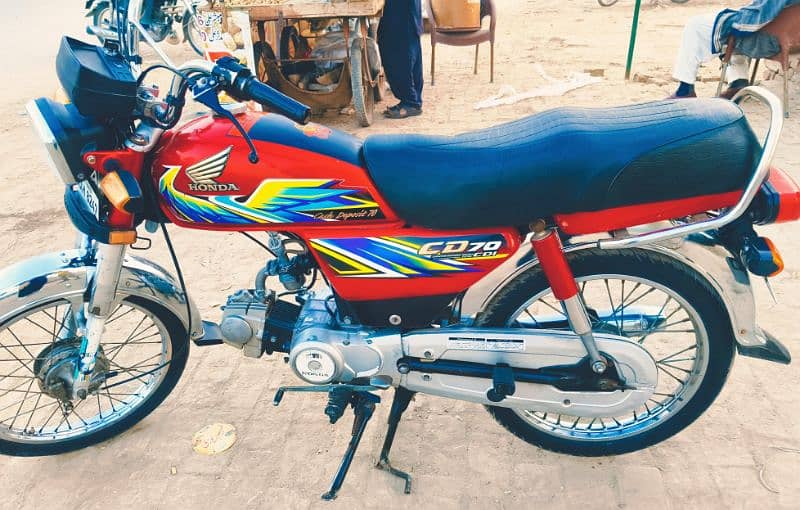 Honda CD70 2021 All Punjab Number Lush Condition 3