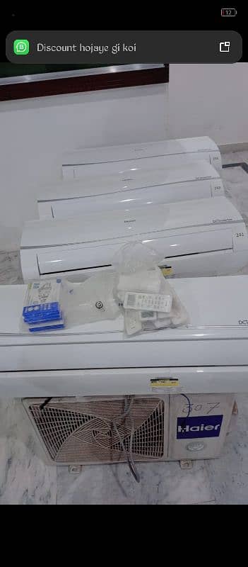 Haier Ac 1 ton brand new condition 1