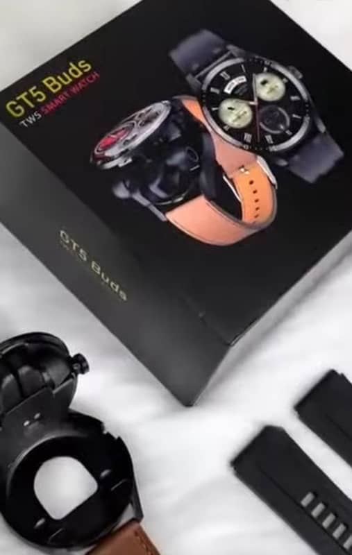 Gt 5 buds smart watch buds bi sath Han 1